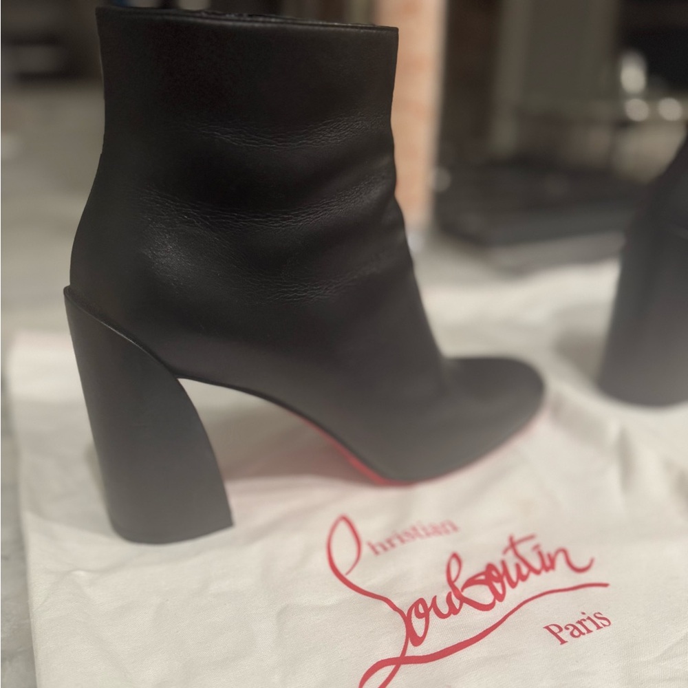 Christian Louboutin Black Ankle Boots